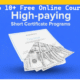 Top 10+ Free Online Courses with Certificates for High-Paying Jobs