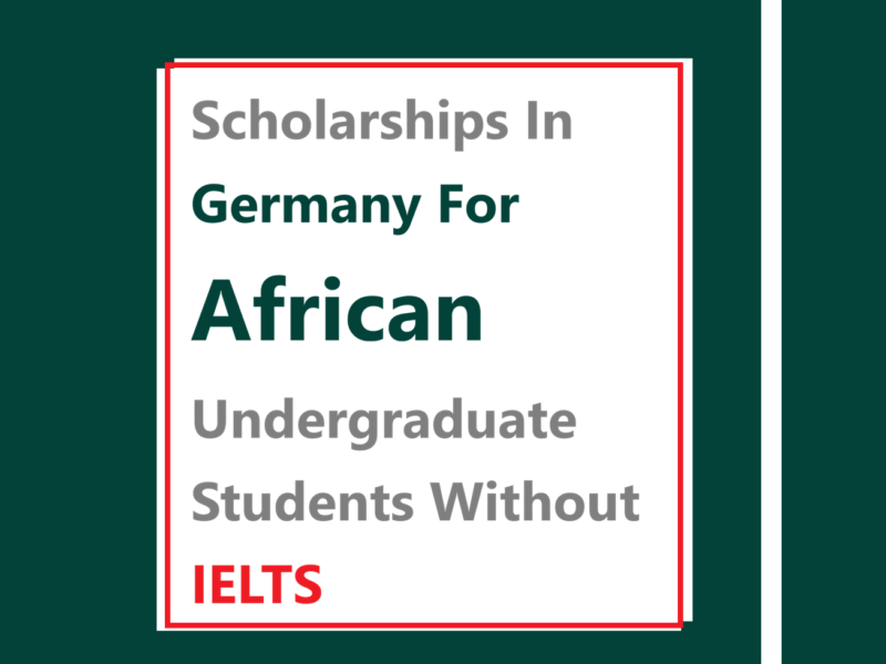 Scholarships In Germany For African Undergraduate Students Without IELTS