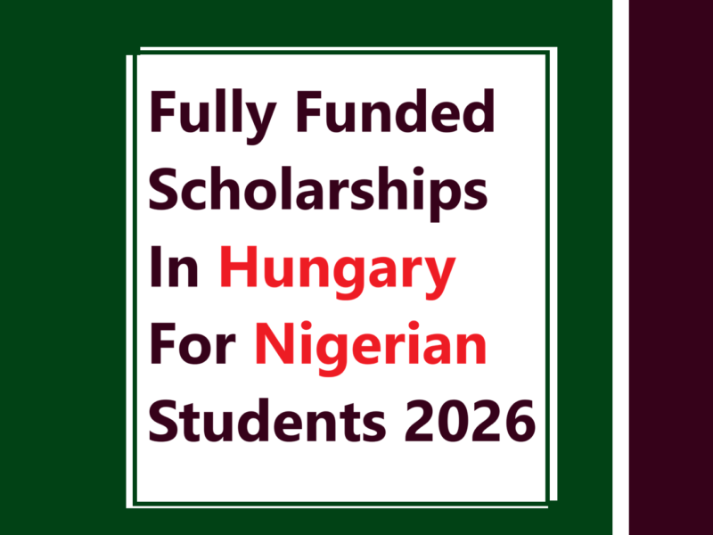 Fully Funded Scholarships In Hungary For Nigerian Students 2026