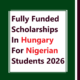 Fully Funded Scholarships In Hungary For Nigerian Students 2026