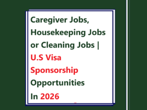 Caregiver Jobs, Housekeeping Jobs or Cleaning Jobs