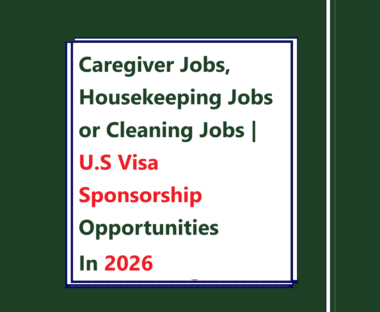 Caregiver Jobs, Housekeeping Jobs or Cleaning Jobs